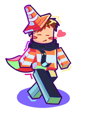 Chibi Blocky Roblox Art